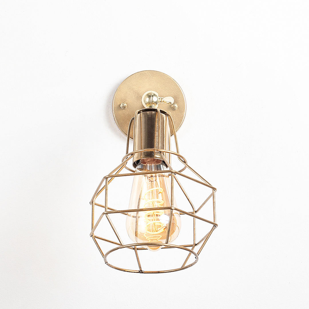 Bomb fit movable wall lamp - Gold