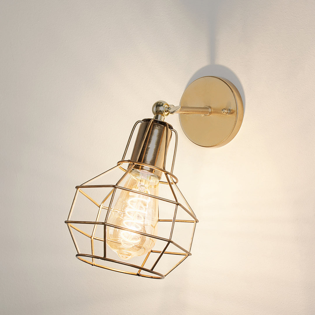 Bomb fit movable wall lamp - Gold