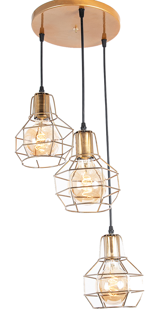 Bomb fit Chandelier  - Gold