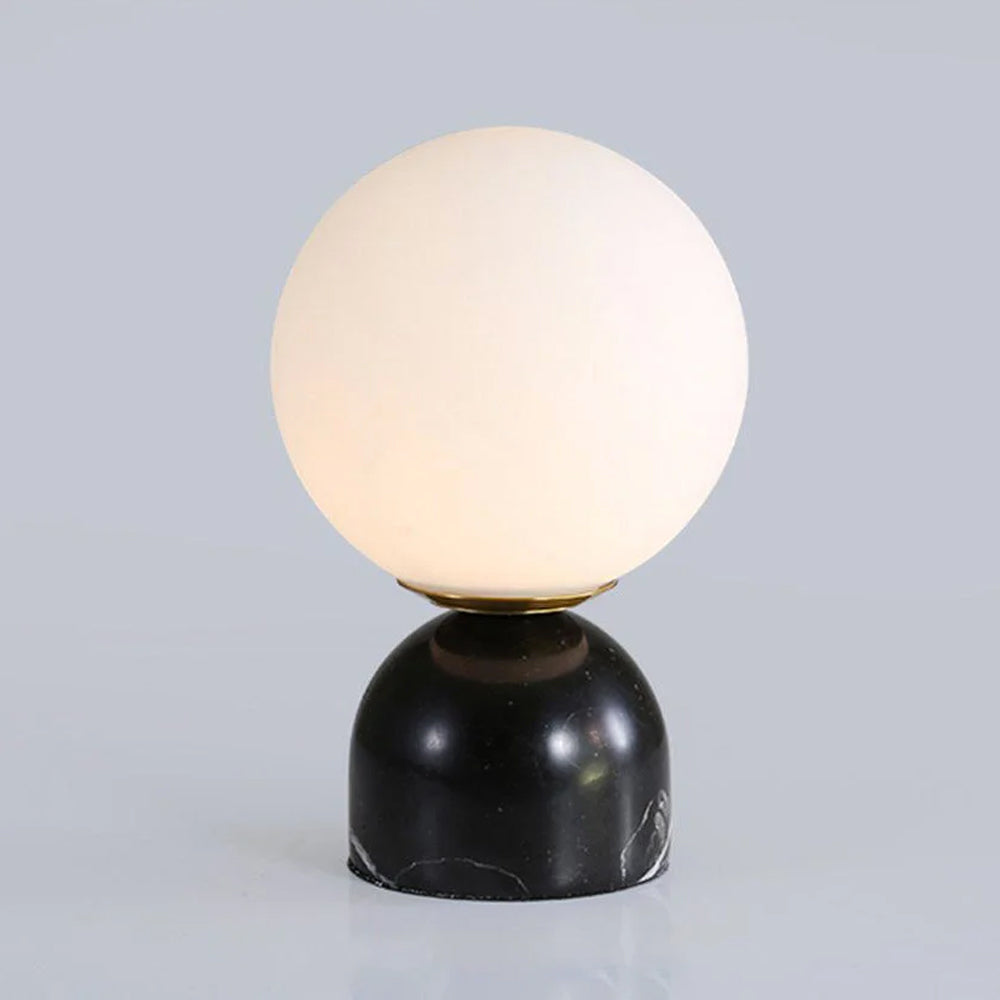 Marble mini table lamp - Black