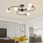 Load image into Gallery viewer, Steco turn chandelier - 6 branches - Black
