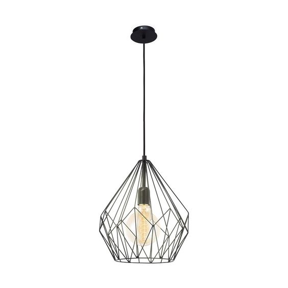 Diamond fit pendant light  - Black (large)