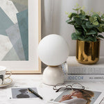 Load image into Gallery viewer, Marble mini table lamp - White
