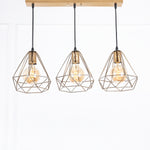 Load image into Gallery viewer, Diamond fit line Chandelier  - Gold
