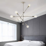 Load image into Gallery viewer, Sputnik Chandelier - 6 bulb - Silver
