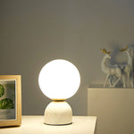 Load image into Gallery viewer, Marble mini table lamp - White
