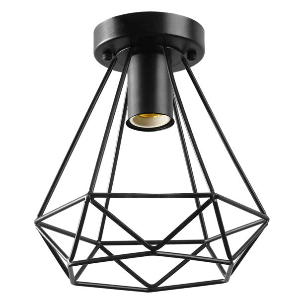 Diamond fit ceiling light  - Black