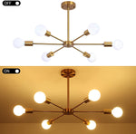 Load image into Gallery viewer, Steco chandelier - 6 branches - Gold
