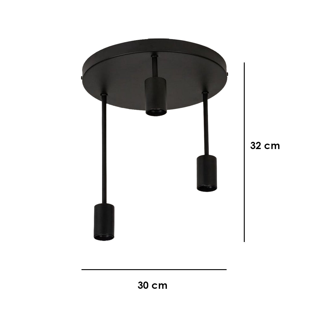 Wired Chandelier - Black