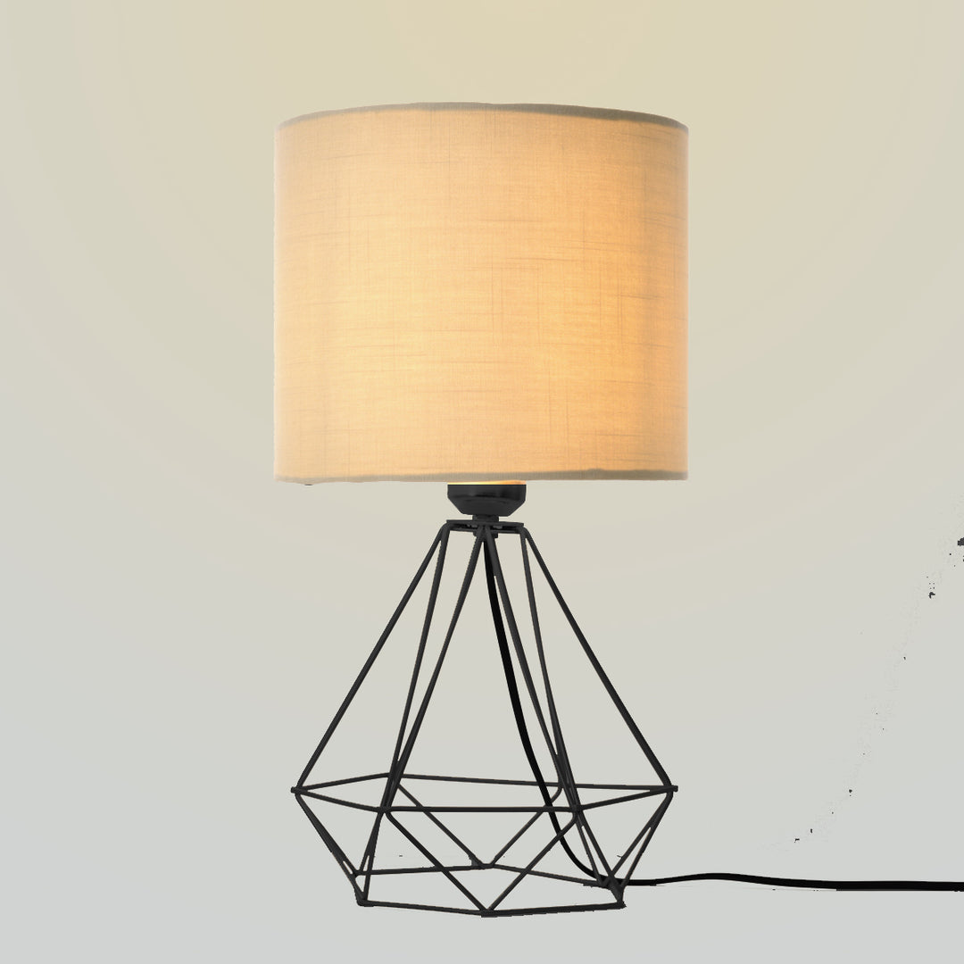 Diamond fit table lamp - Black