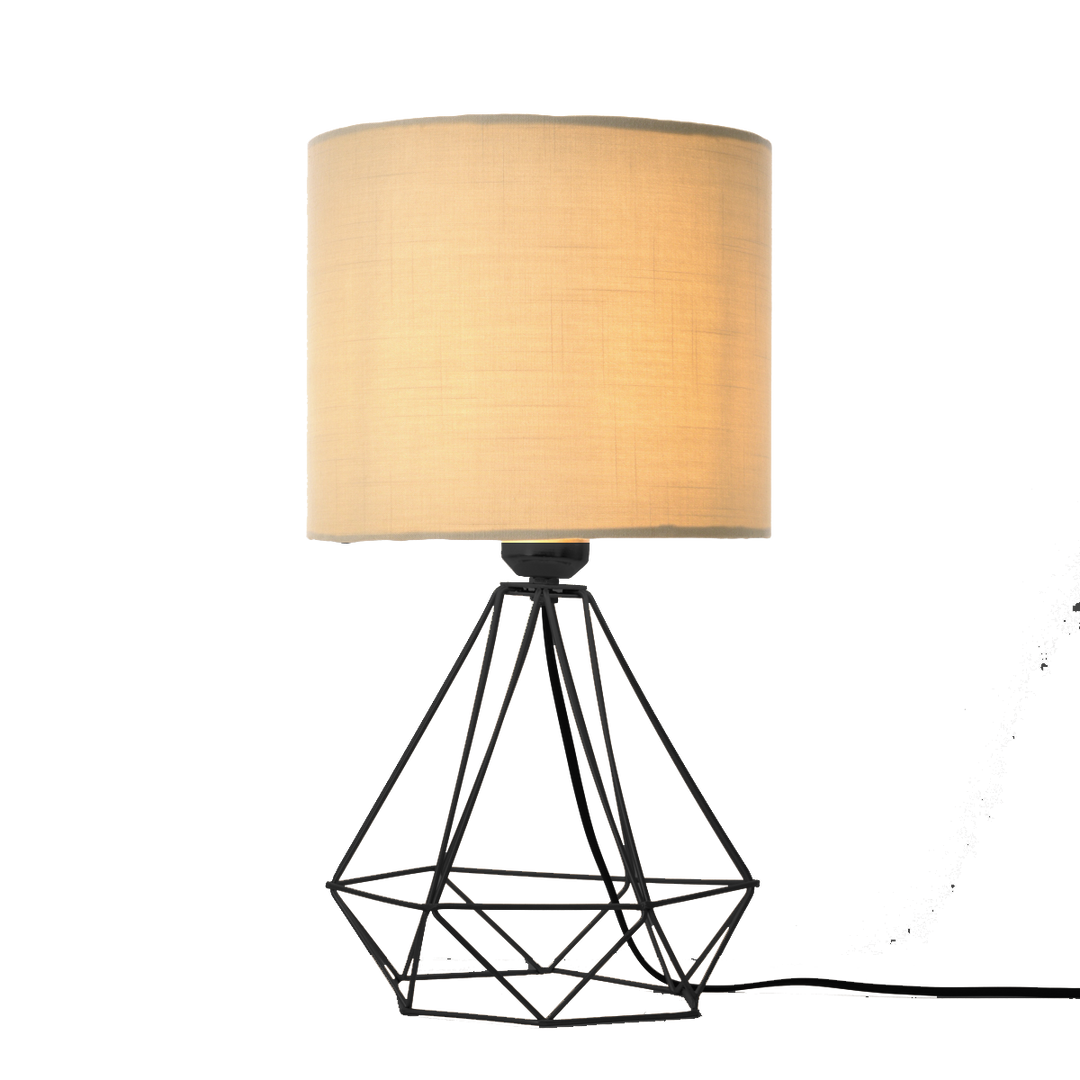 Diamond fit table lamp - Black