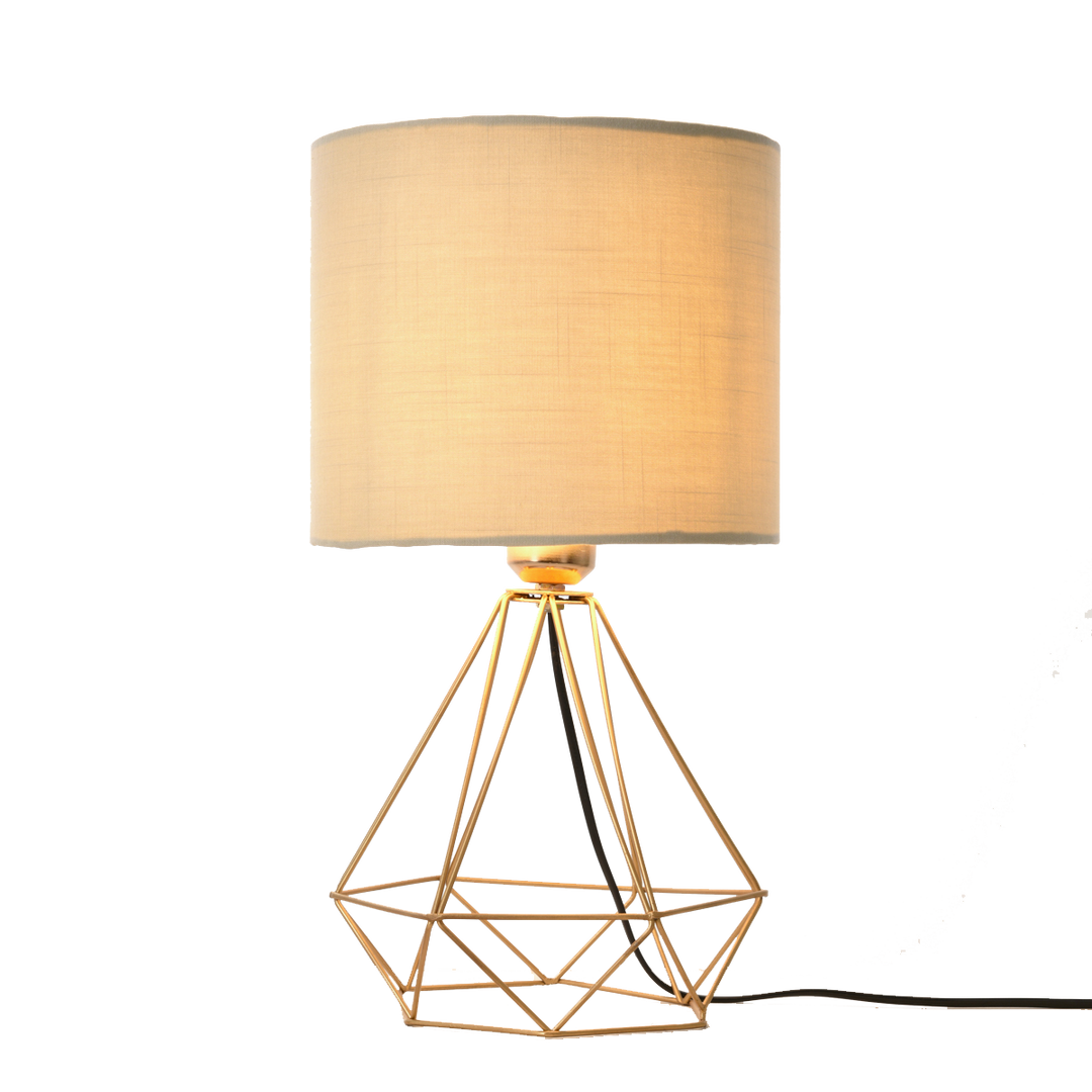 Diamond fit table lamp - Gold