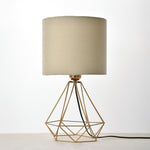 Load image into Gallery viewer, Diamond fit table lamp - Gold
