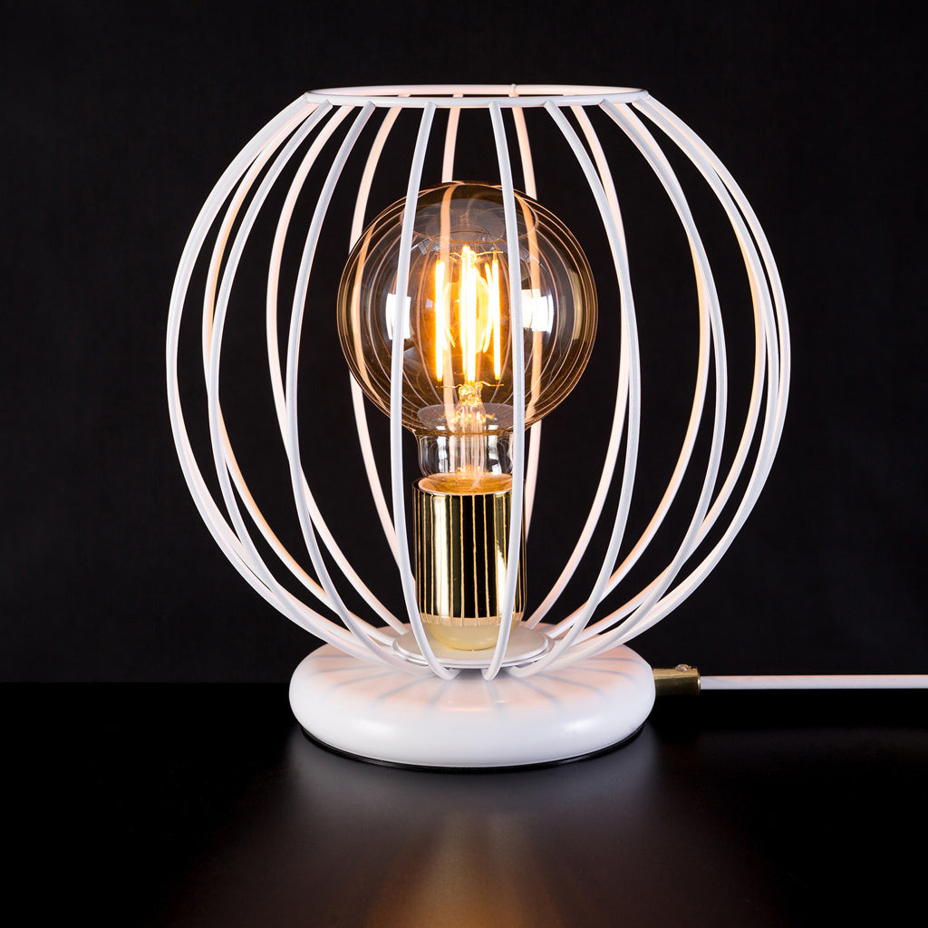 Cage fit table lamp - White