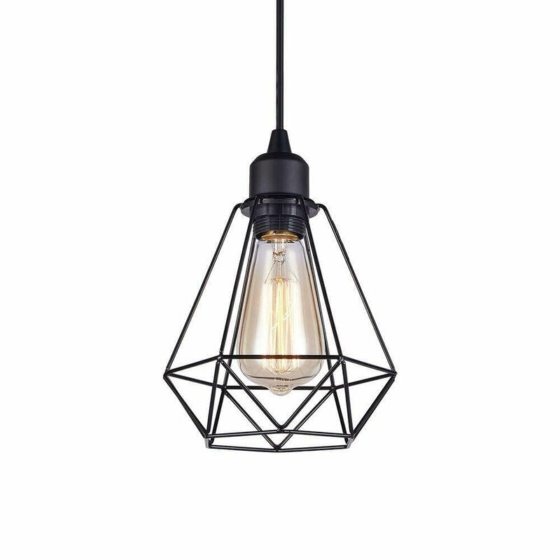 Diamond fit pendant light  - Black