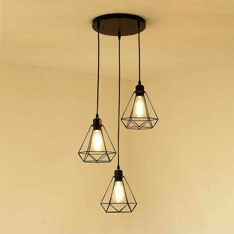 Diamond fit Chandelier  - Black