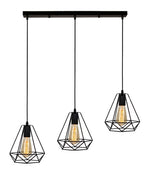 Load image into Gallery viewer, Diamond fit line Chandelier  - Black
