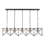 Load image into Gallery viewer, quintuple Star fit line Chandelier  - Black
