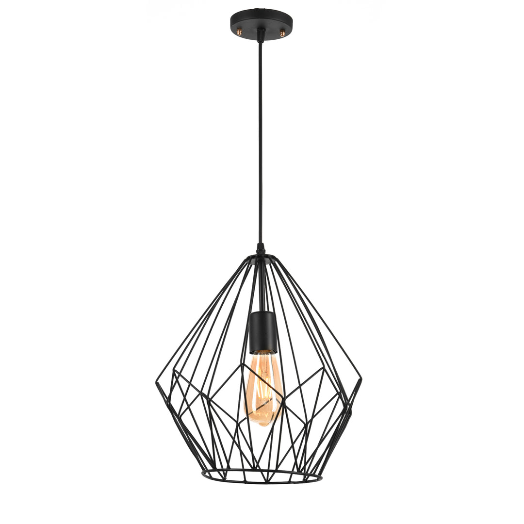 Diamond fit pendant light  - Black (large)