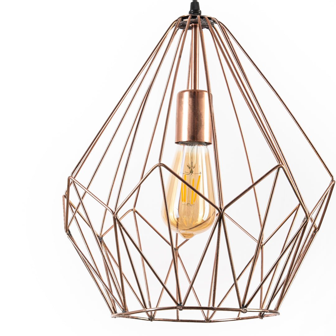 Diamond fit pendant light  - Rose Gold (large)