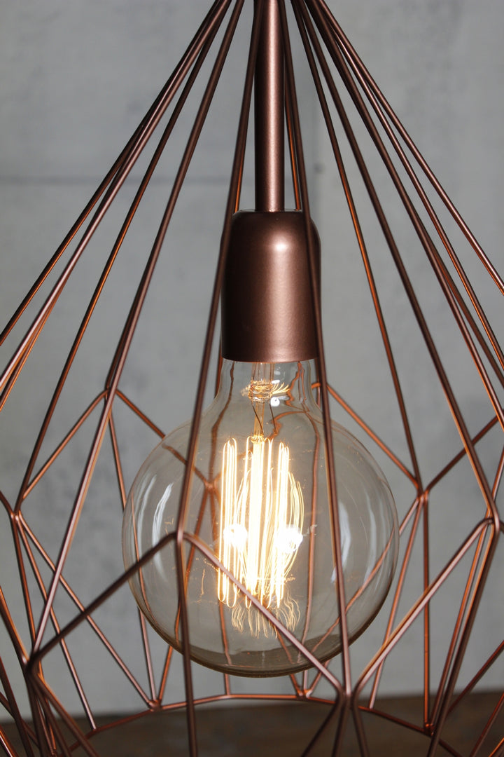 Diamond fit pendant light  - Rose Gold (large)