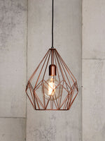 Load image into Gallery viewer, Diamond fit pendant light  - Rose Gold (large)
