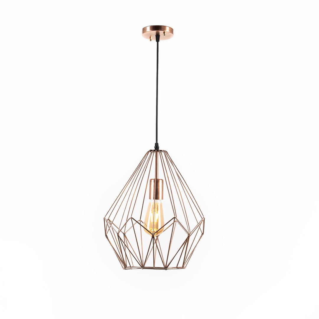 Diamond fit pendant light  - Rose Gold (large)