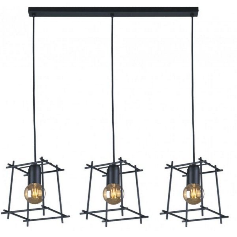 Estilo  line Chandelier  - Black