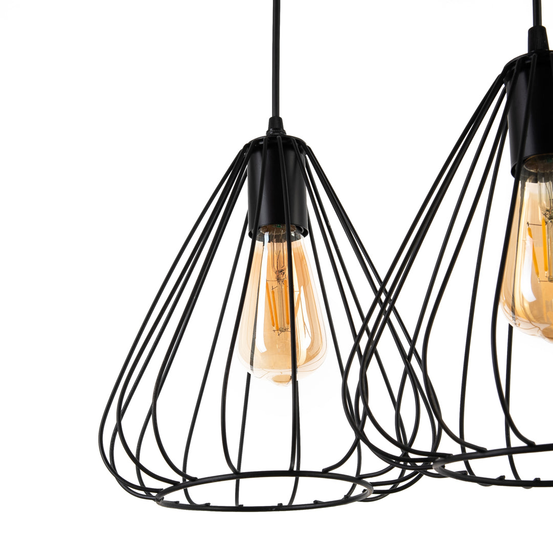 Reversed Jaula  Chandelier  - Black