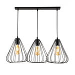 Load image into Gallery viewer, Reversed Jaula  line Chandelier  - Black
