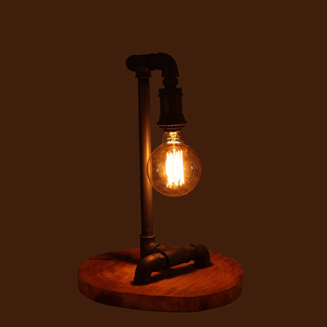 station vintage table lamp