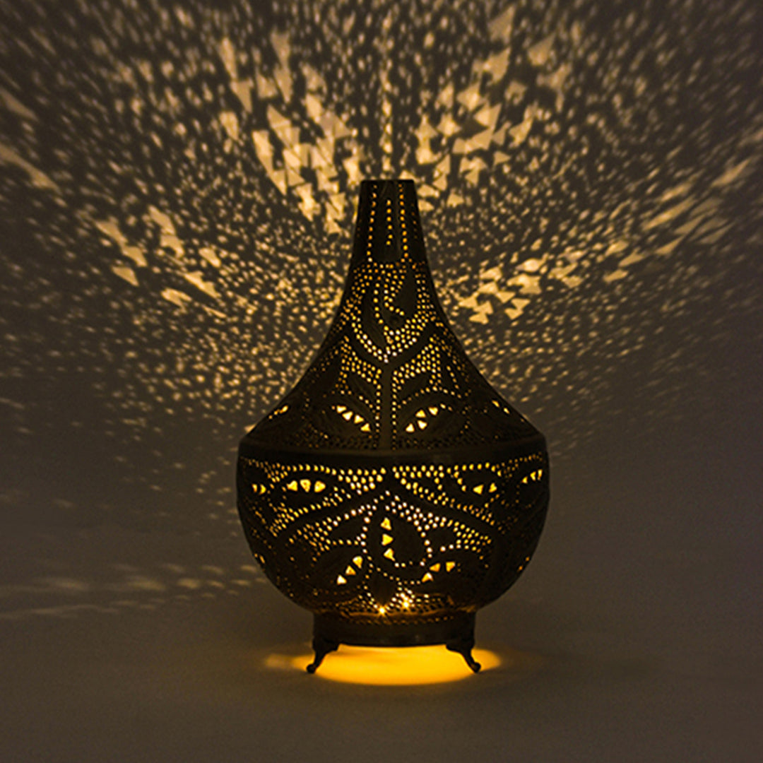 Tanoura Lantern Lamp - Gold