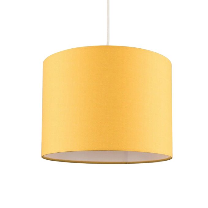 Drum Lampshade Lighting Unit - Yellow