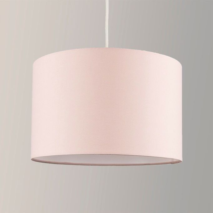 Drum Lampshade Lighting Unit - Rose Pink