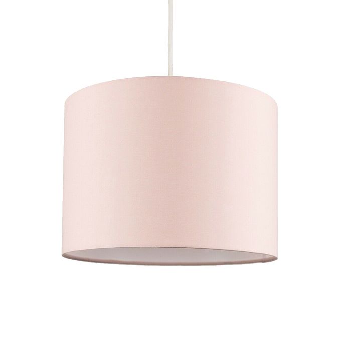 Drum Lampshade Lighting Unit - Rose Pink