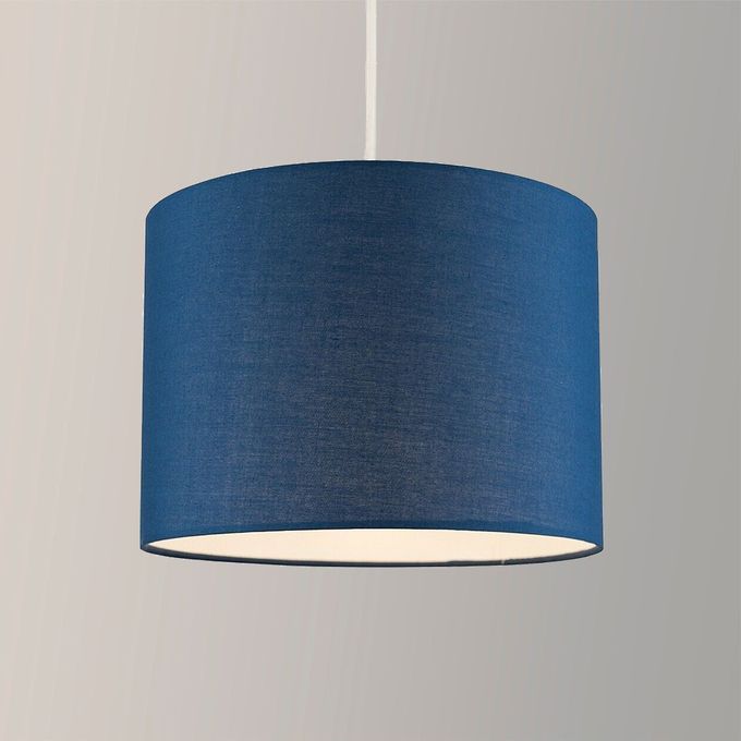 Drum Lampshade Lighting Unit - Blue