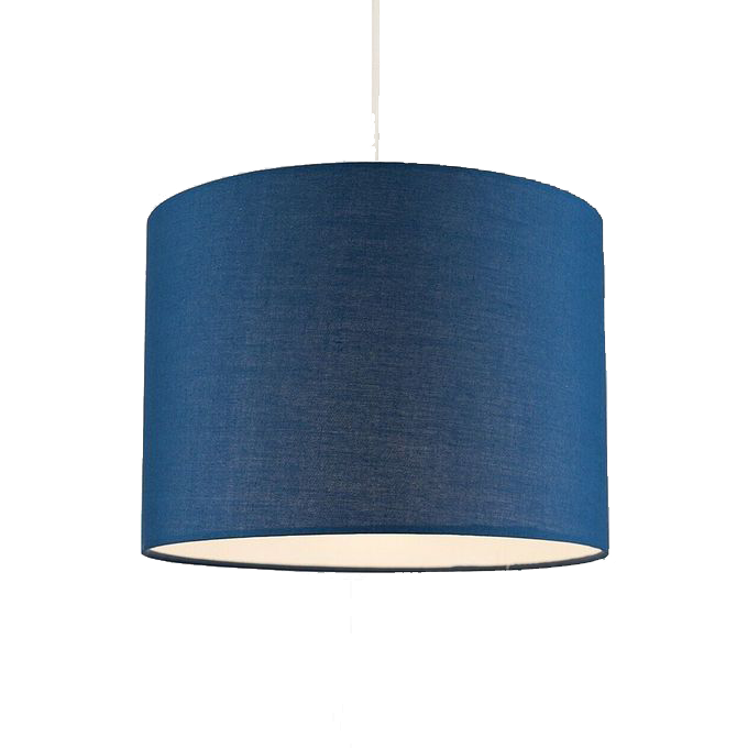 Drum Lampshade Lighting Unit - Blue