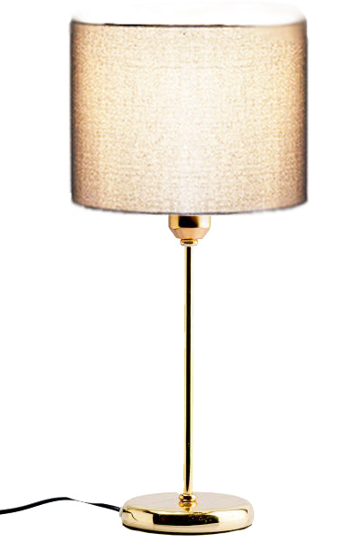 Tavolo Gold Table Lamp - Beige (Velvet)