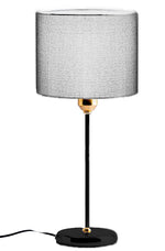 Load image into Gallery viewer, Tavolo Black Table Lamp - Grey (Velvet)
