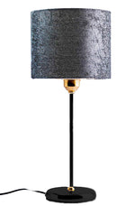 Load image into Gallery viewer, Tavolo Black Table Lamp - Grey (Velvet)
