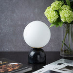 Load image into Gallery viewer, Marble mini table lamp - Black
