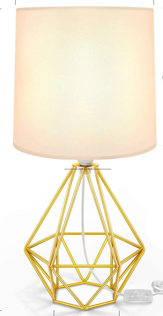 Diamond fit table lamp - Gold