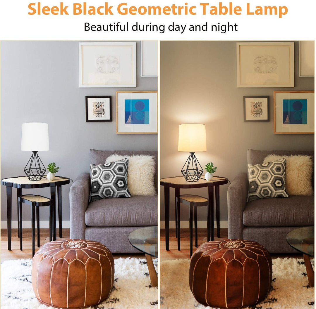 Diamond fit table lamp - Black