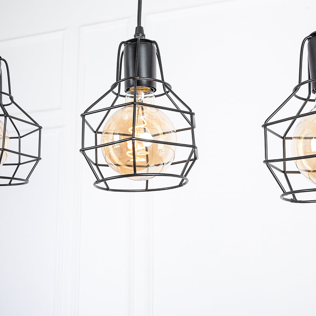 Bomb fit line Chandelier  - Black