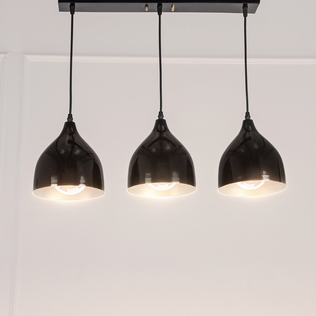 Naomi Line Chandelier - Black