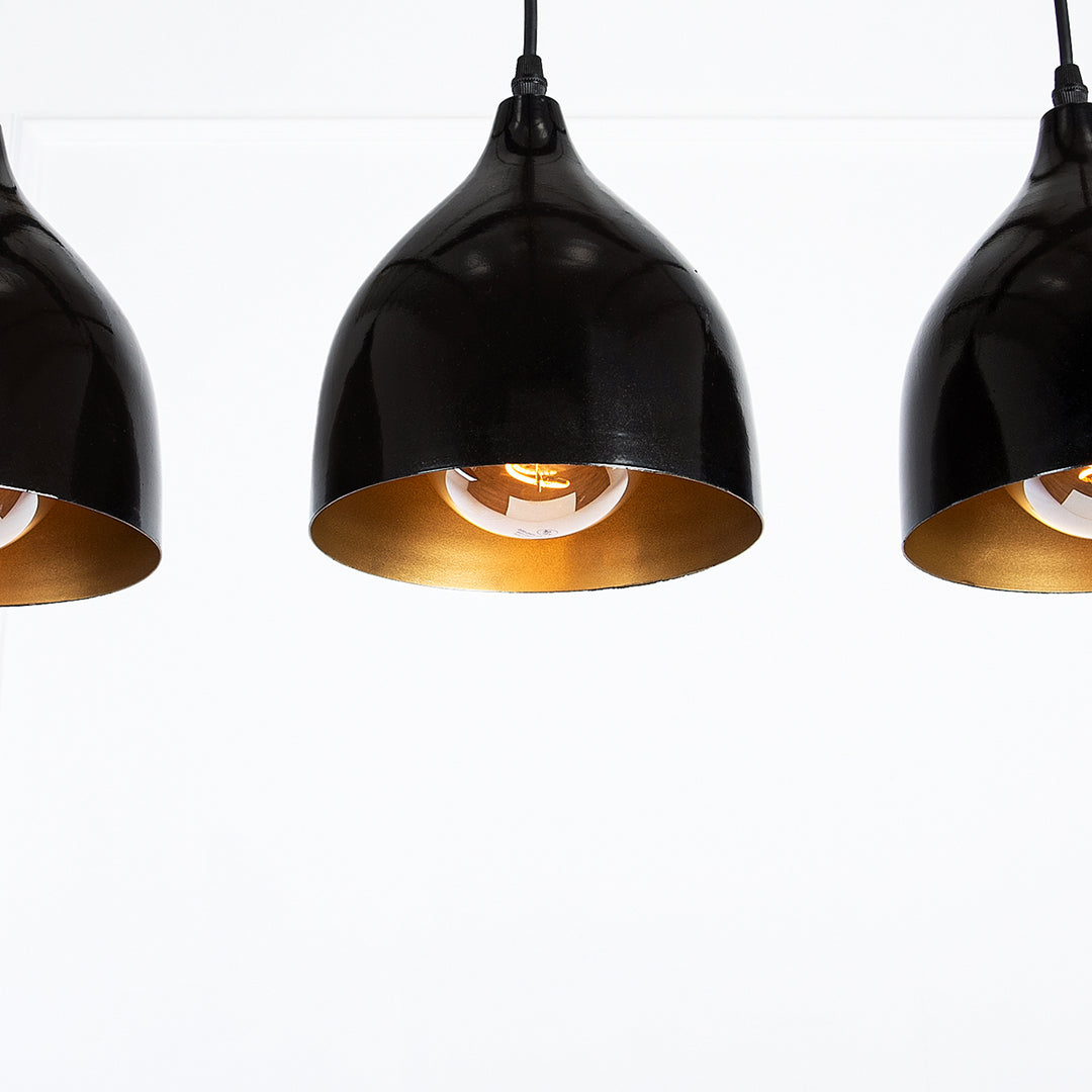 Naomi Line Chandelier - Black