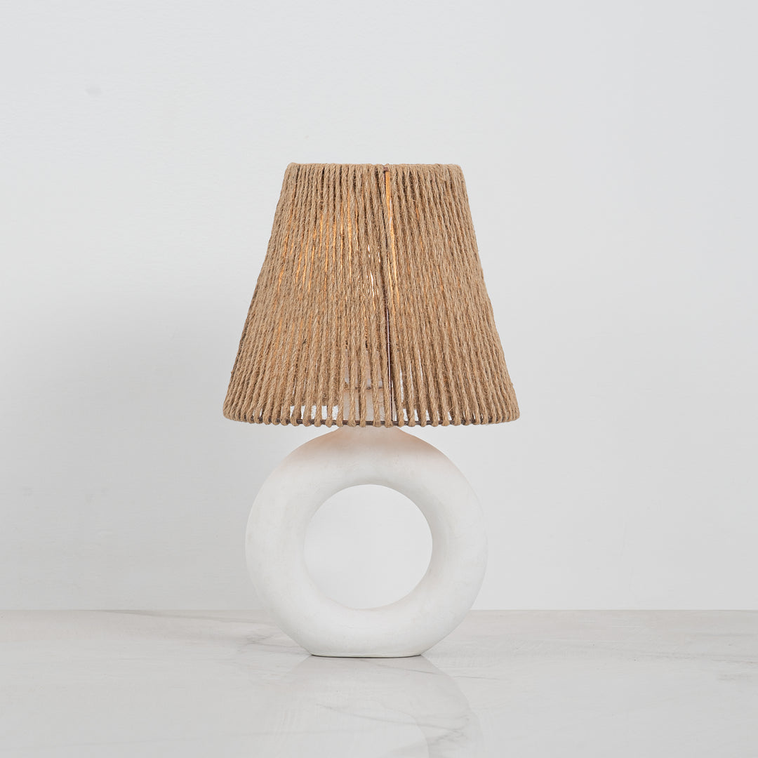 Ciambella White Table Lamp - Brown