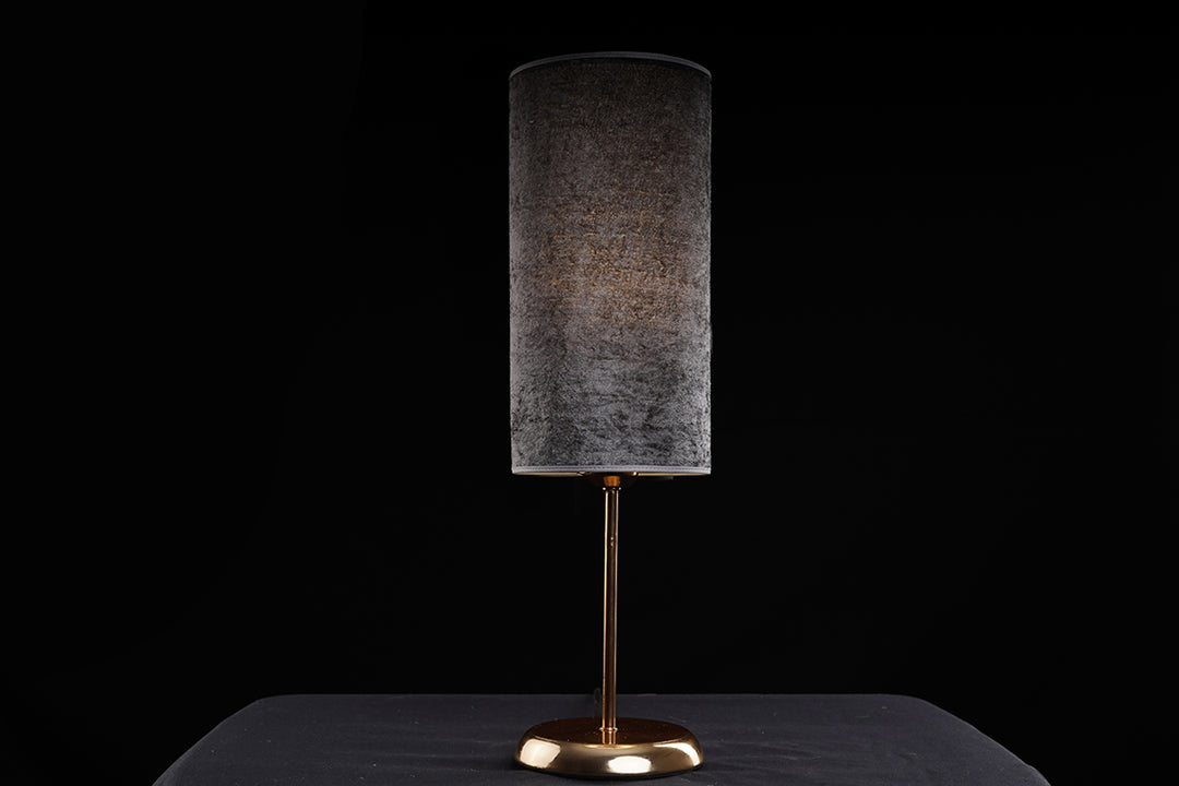 petit Tavolo gold table lamp - Grey (Velvet)