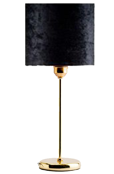 Tavolo gold table lamp - black (Velvet)