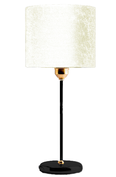 Tavolo Black Table Lamp - Beige (Velvet)